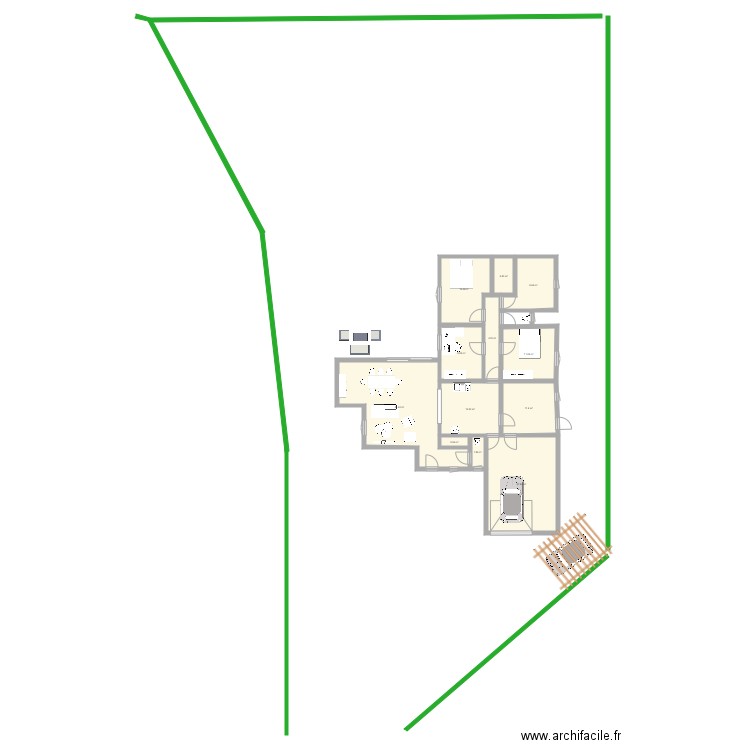 Maison 2 miroir. Plan de 0 pièce et 0 m2