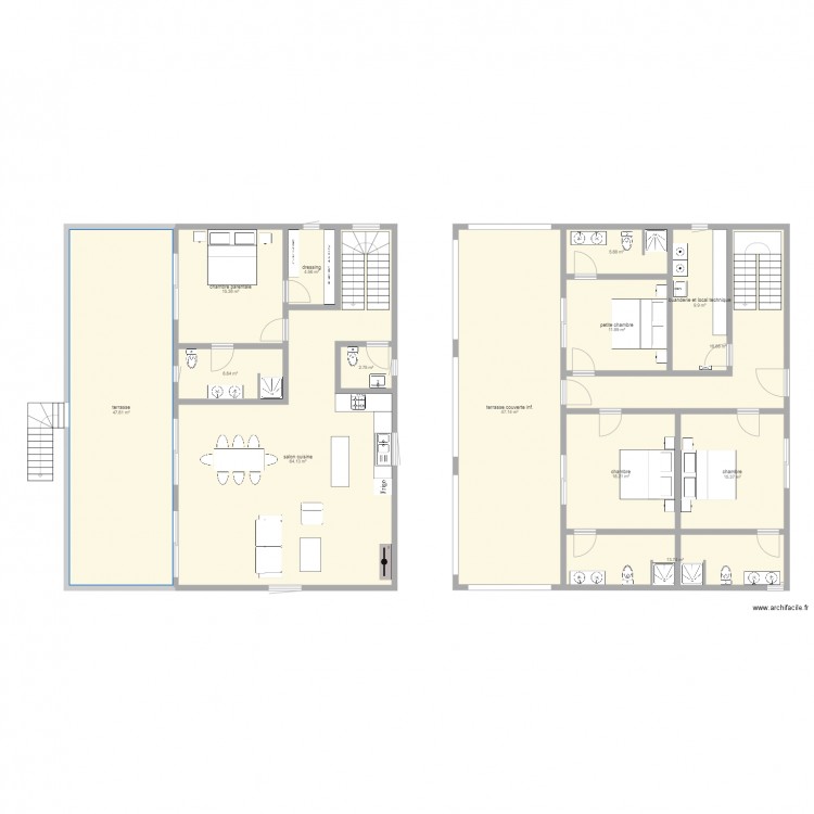 mbodiene bas petit escalier à droite. Plan de 0 pièce et 0 m2