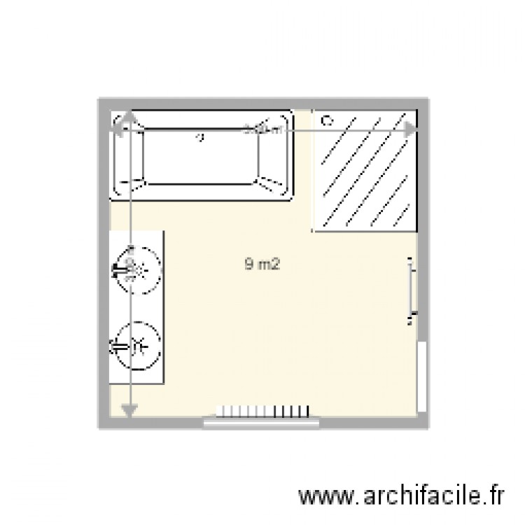 SDB Master. Plan de 0 pièce et 0 m2