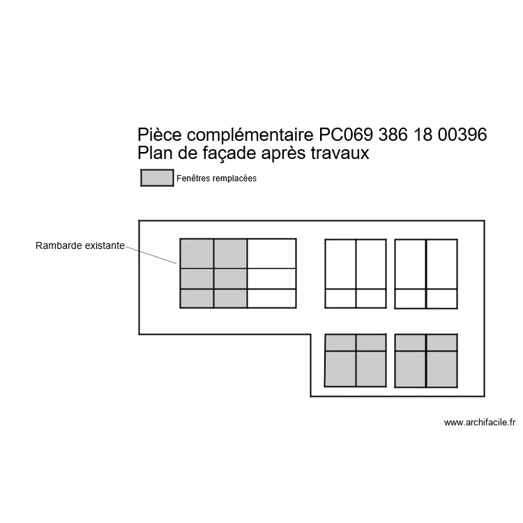 plan facades duguesclin apr&egrave;s . Plan de 