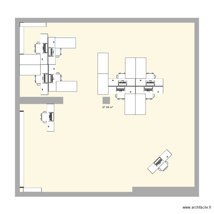 Plan du bureau. Plan de 0 pièce et 0 m2