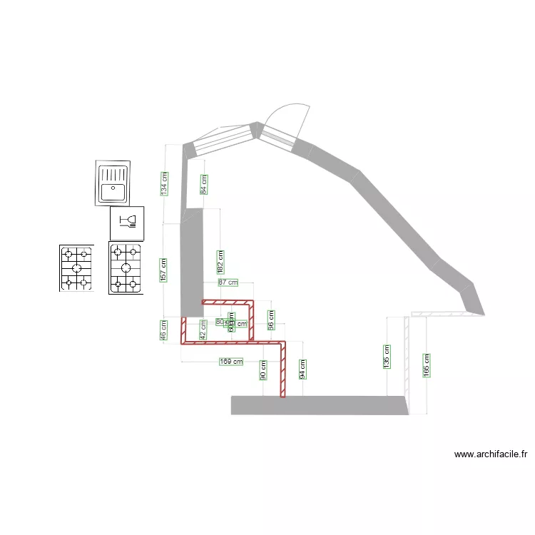 Cuisine   DEGAGEMENT projet 2. Plan de 