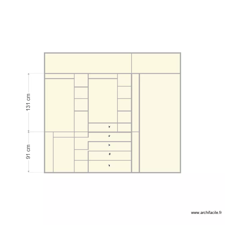 placard. Plan de placard. Plan de