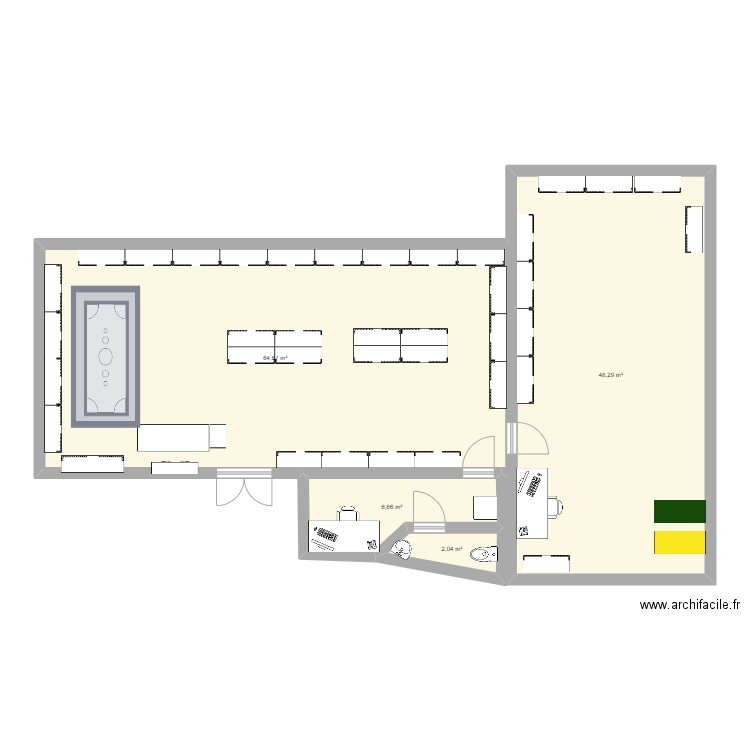 pat bleu libellule salaise . Plan de 4 pièces et 122 m2