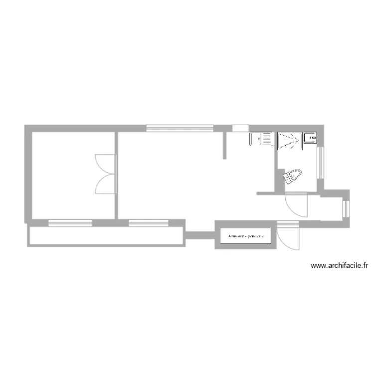 26 cours de vincennes 7 &eacute;tage droite . Plan de 