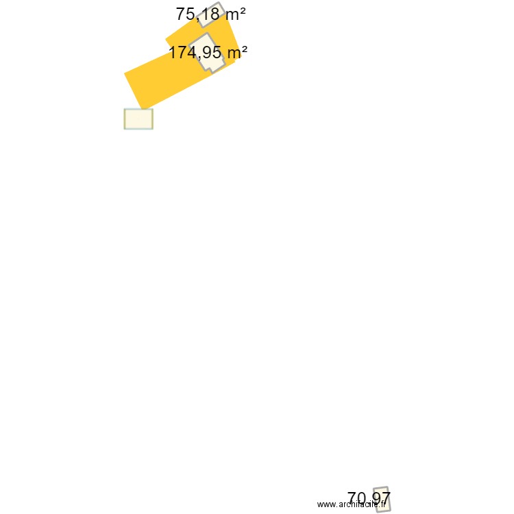 cadastre SNDP. Plan de 4 pièces et 441 m2