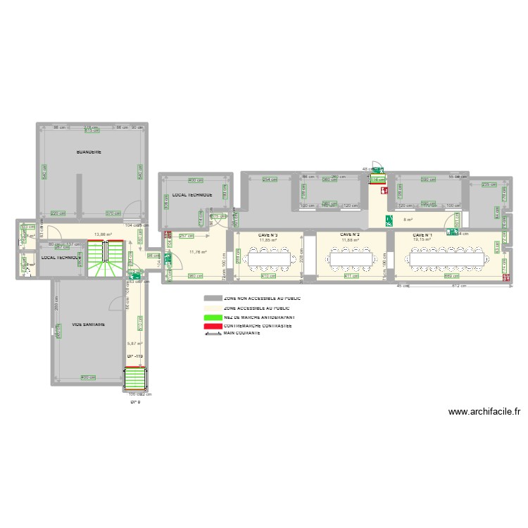 Maison forte partie cave apr&egrave;s travaux. Plan de 0 pièce et 0 m2