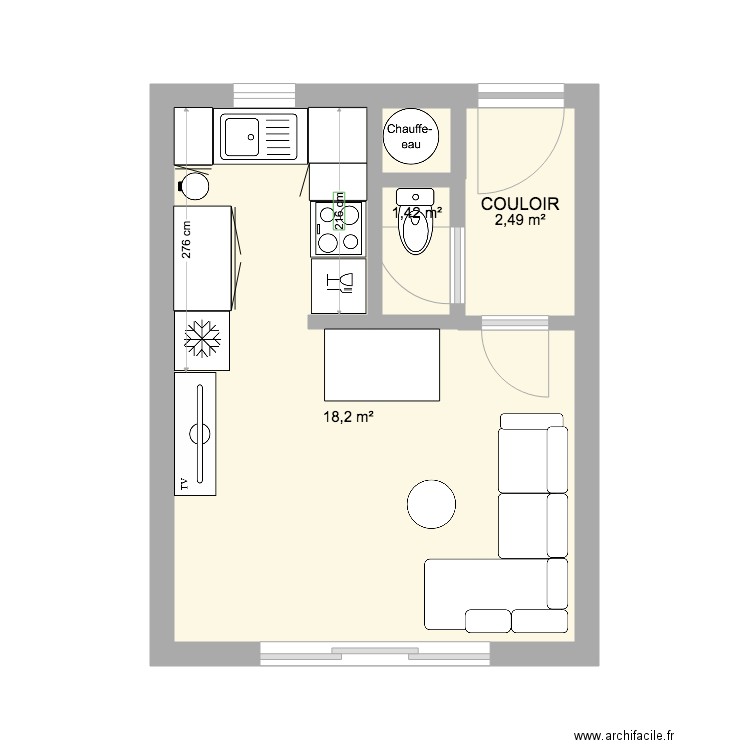 RDC LAVANDOU AVEC CUISINE. Plan de 0 pièce et 0 m2