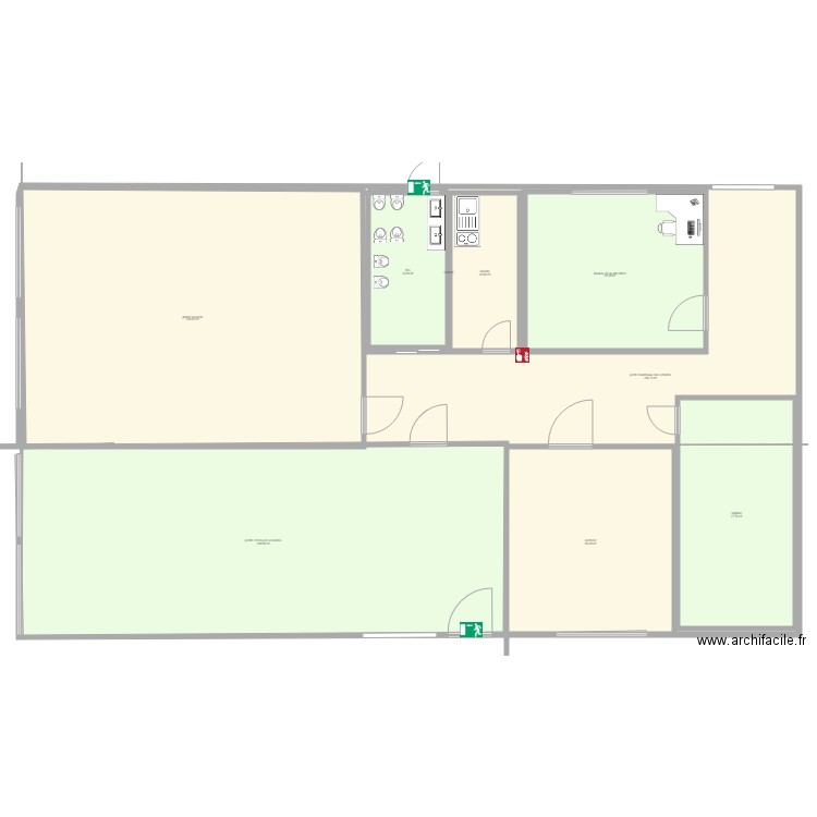 paln ecole maternelle stage. Plan de 0 pièce et 0 m2