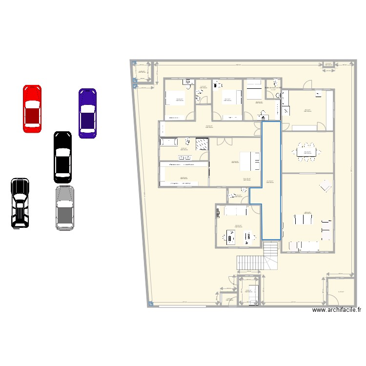 Maison Breezy 1. Plan de 21 pièces et 668 m2