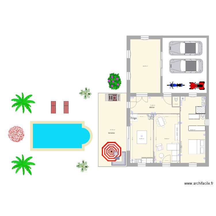 Maison Anaïs rdc. Plan de 0 pièce et 0 m2