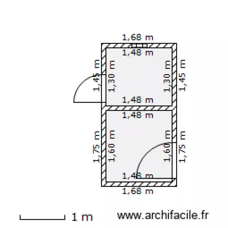 Riad Sana Bloc sanitaire. Plan de 
