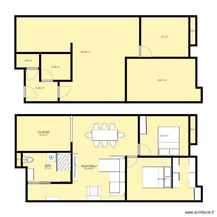 QUENTIN Clémence. Plan de 0 pièce et 0 m2