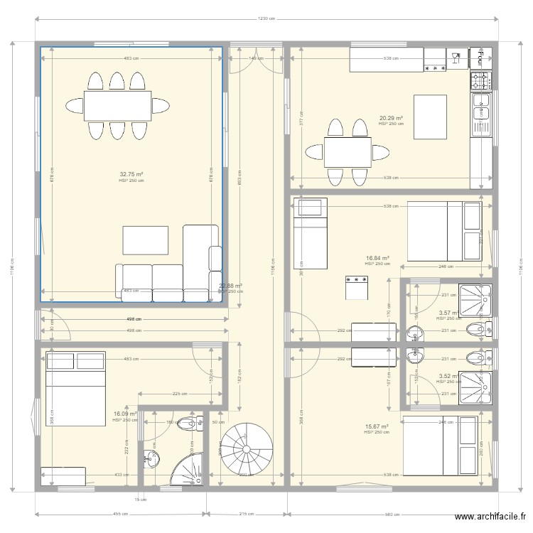 Maison de Guehouo rdc. Plan de 0 pièce et 0 m2