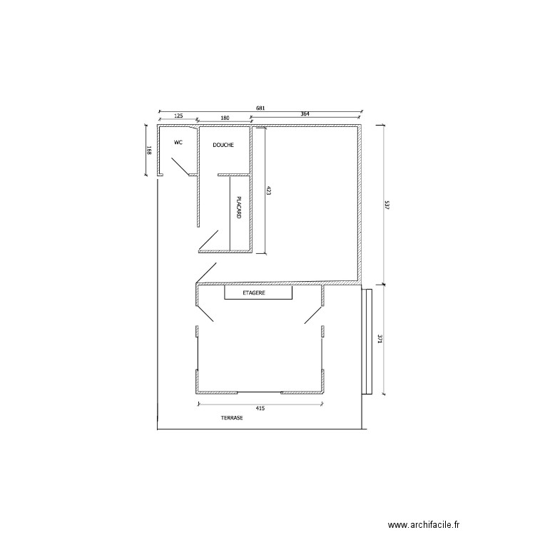 bureau Kara. Plan de 0 pièce et 0 m2