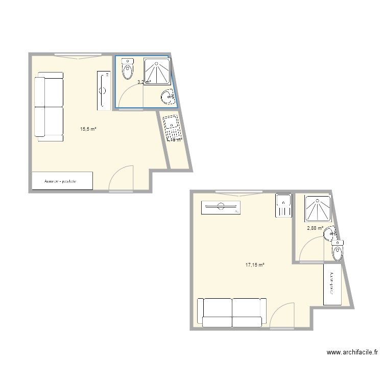 studio jonquières. Plan de 0 pièce et 0 m2