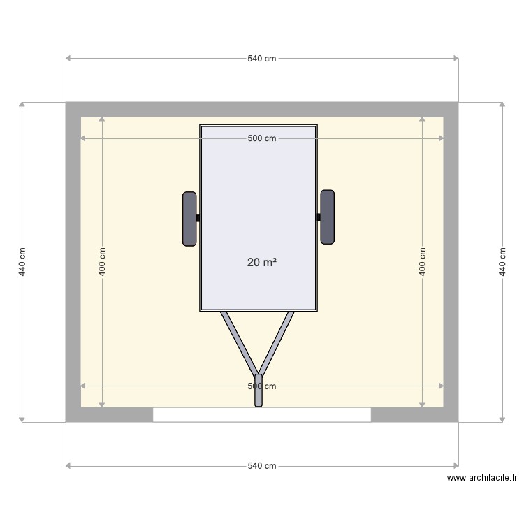 cabanon. Plan de 0 pièce et 0 m2