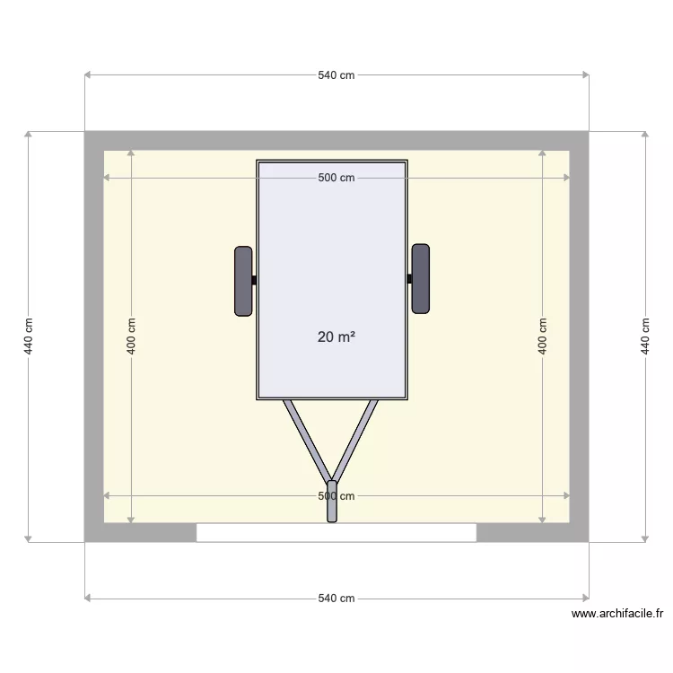 cabanon. Plan de cabanon. Plan de
