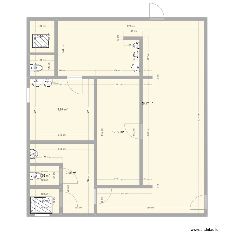 Plan Vestiaire Réfectoire New. Plan de 0 pièce et 0 m2