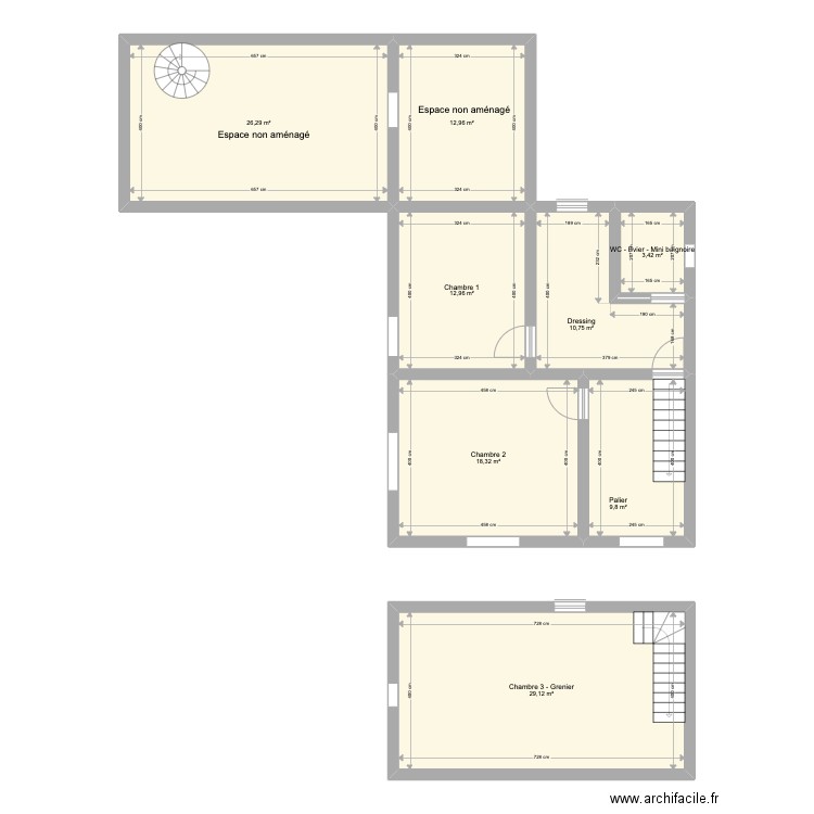 Orgeo 1étage. Plan de 0 pièce et 0 m2