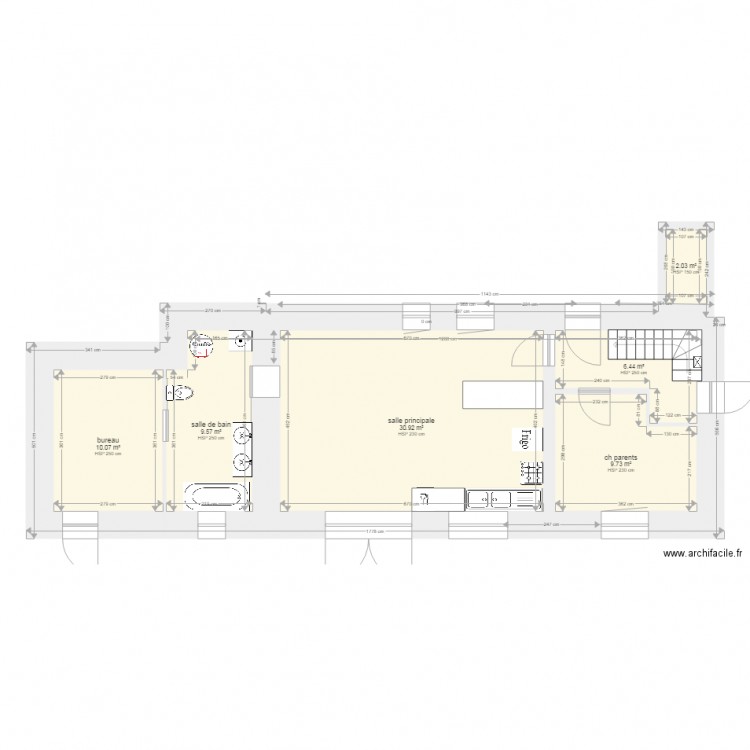 Rdch  Projectif 2 Petit Aulnay. Plan de 0 pièce et 0 m2