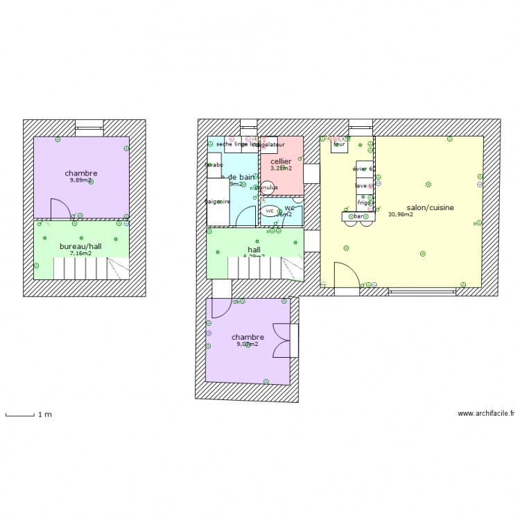 appart2 brut. Plan de 0 pièce et 0 m2