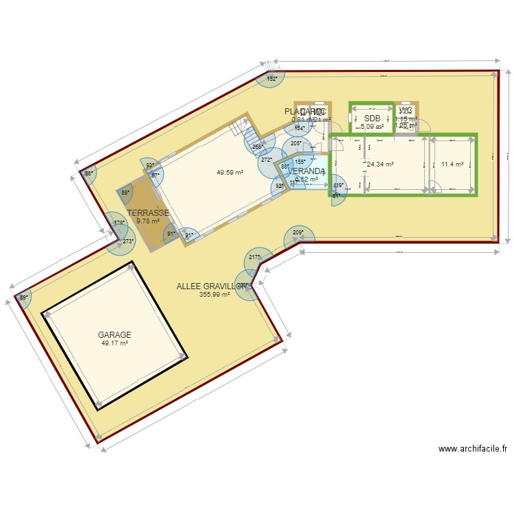 PLAN DEFINITIF 17 01 2022   SALON 49M2. Plan de 12 pièces et 568 m2