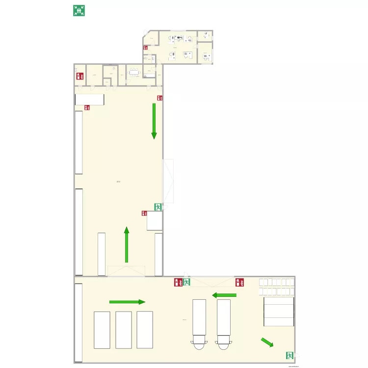 plan du b&acirc;timent Modulco. Plan de 