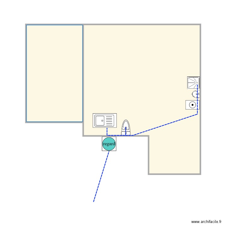 leroy ass. Plan de 2 pièces et 34 m2