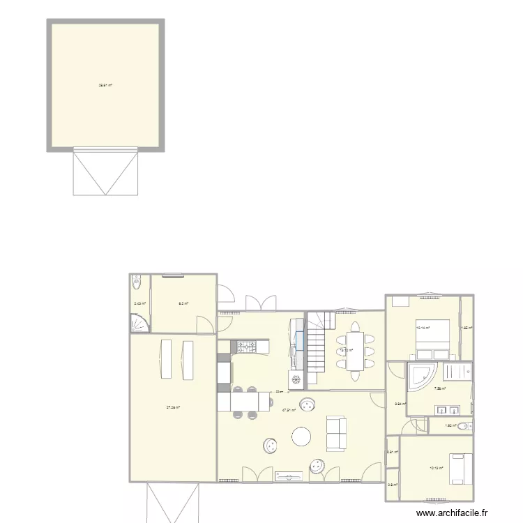 Pont saint martin Cuisine Id&eacute;ale. Plan de 
