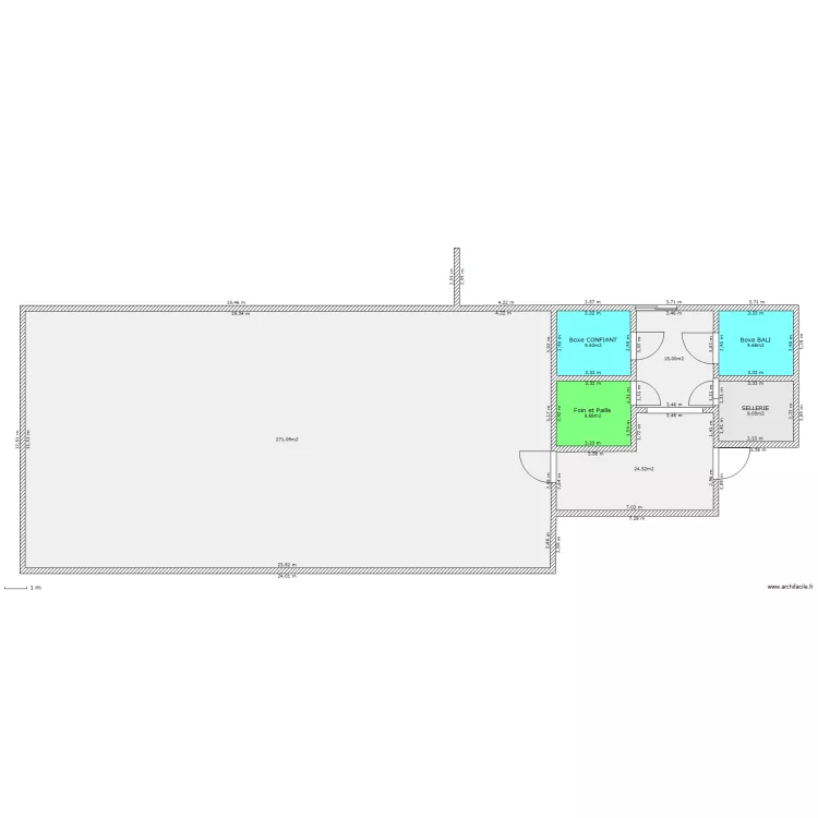 Ecurie future. Plan de 