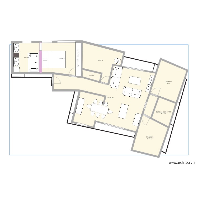 Plan appartement. Plan de 0 pièce et 0 m2