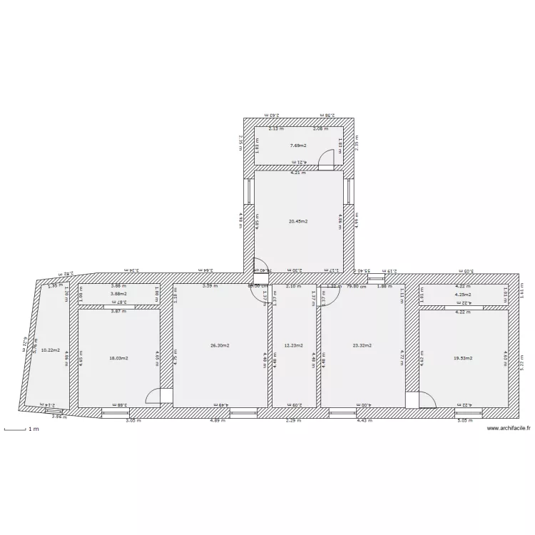 CHAMPIE 1er etage. Plan de 