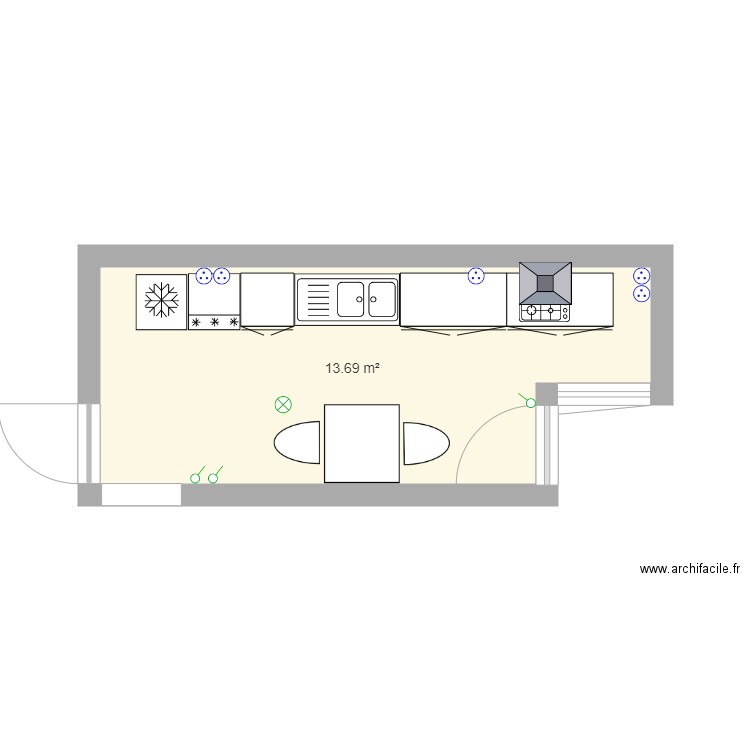 Cuisine maman. Plan de 0 pièce et 0 m2