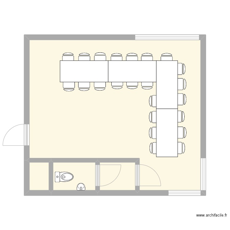 projet 3. Plan de 4 pièces et 35 m2