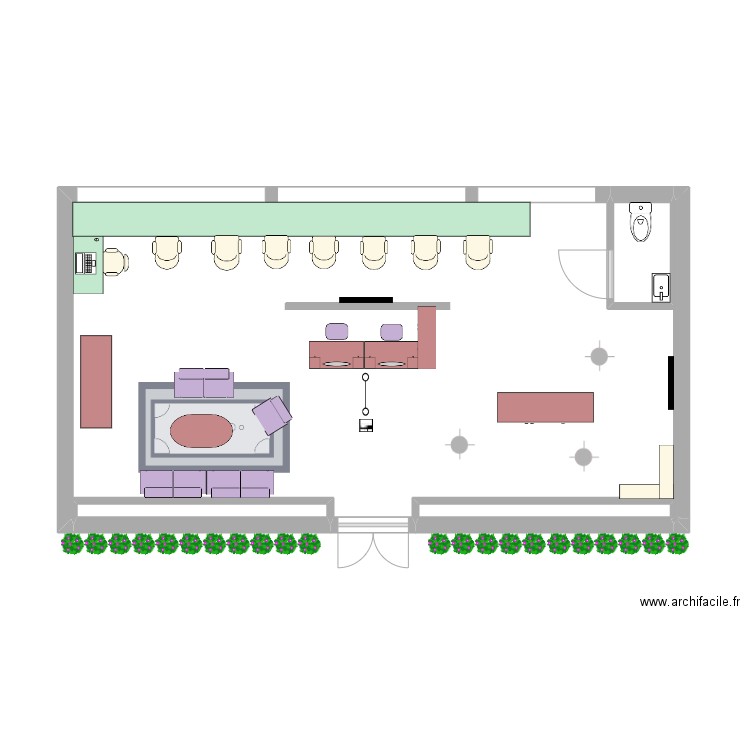 Projet metamorphose . Plan de 5 pièces et 50 m2