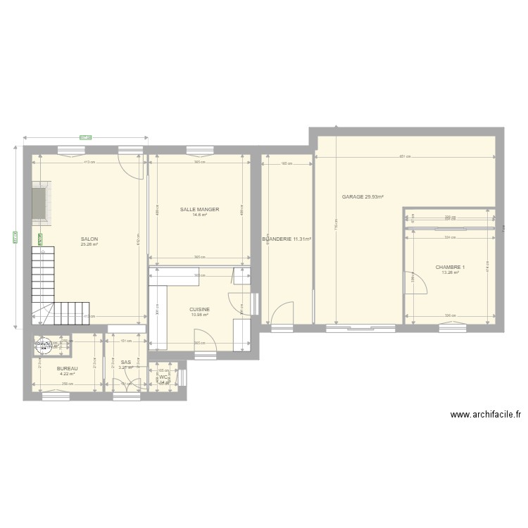 MAISON RDC. Plan de 0 pièce et 0 m2