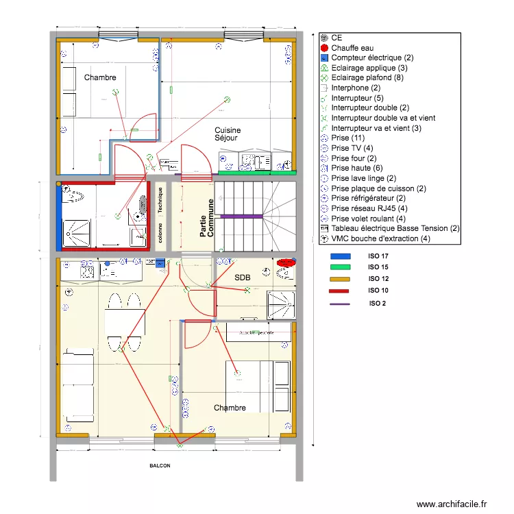 LOT B pour ISO PLACO 15 AOUT 2020. Plan de 