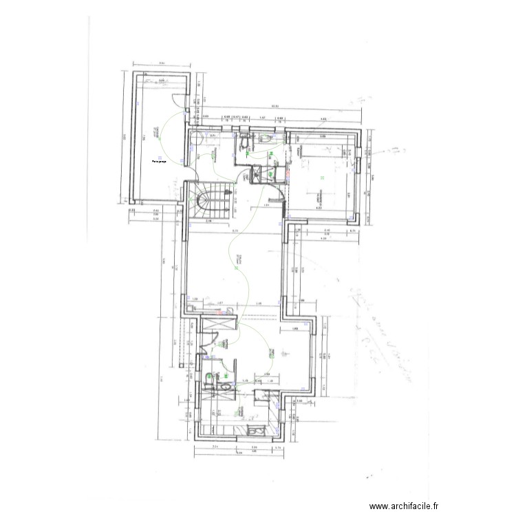 Plan Bachot RDC. Plan de 0 pièce et 0 m2