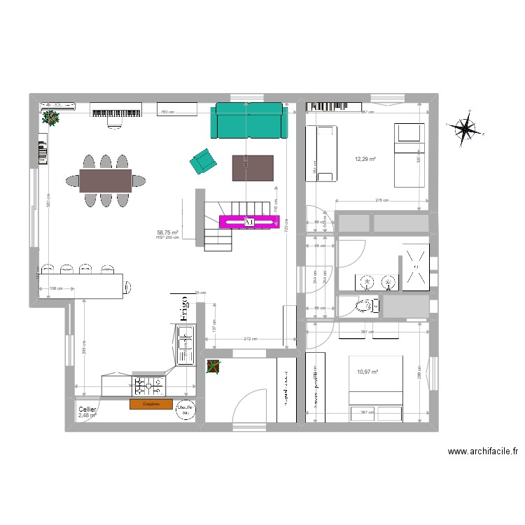 ESTEREL 7. Plan de 11 pièces et 99 m2