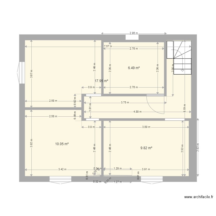 1ETAGE2. Plan de 0 pièce et 0 m2