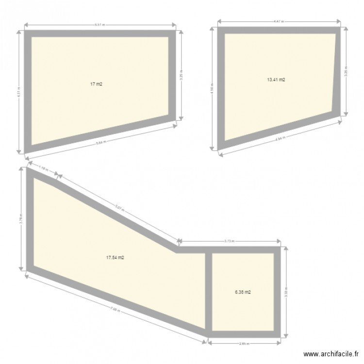 casas. Plan de 0 pièce et 0 m2