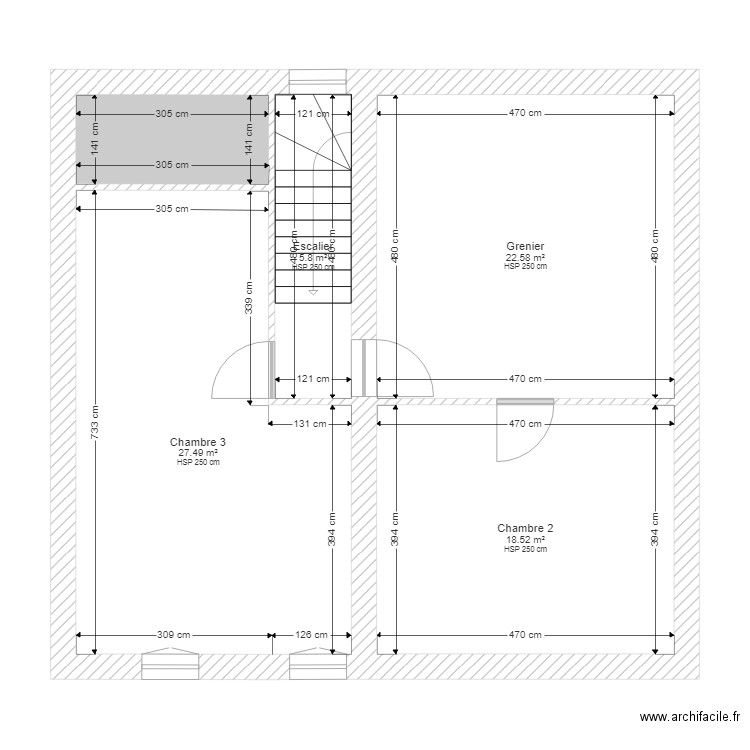 THIERY ETAGE. Plan de 0 pièce et 0 m2