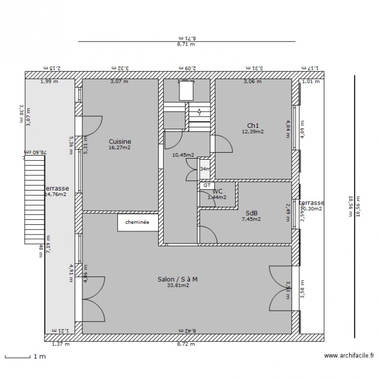 109rvbniv0_cote. Plan de 0 pièce et 0 m2