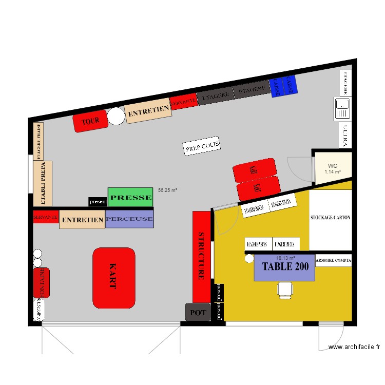 PLAN ATELIER ST BERTHEVIN. Plan de 0 pièce et 0 m2