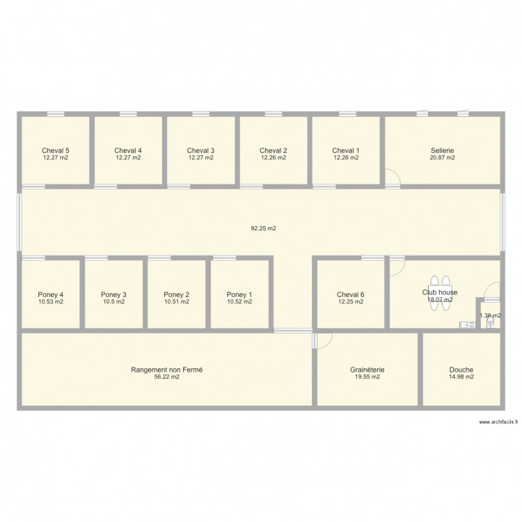 Ecurie 3. Plan de 0 pièce et 0 m2