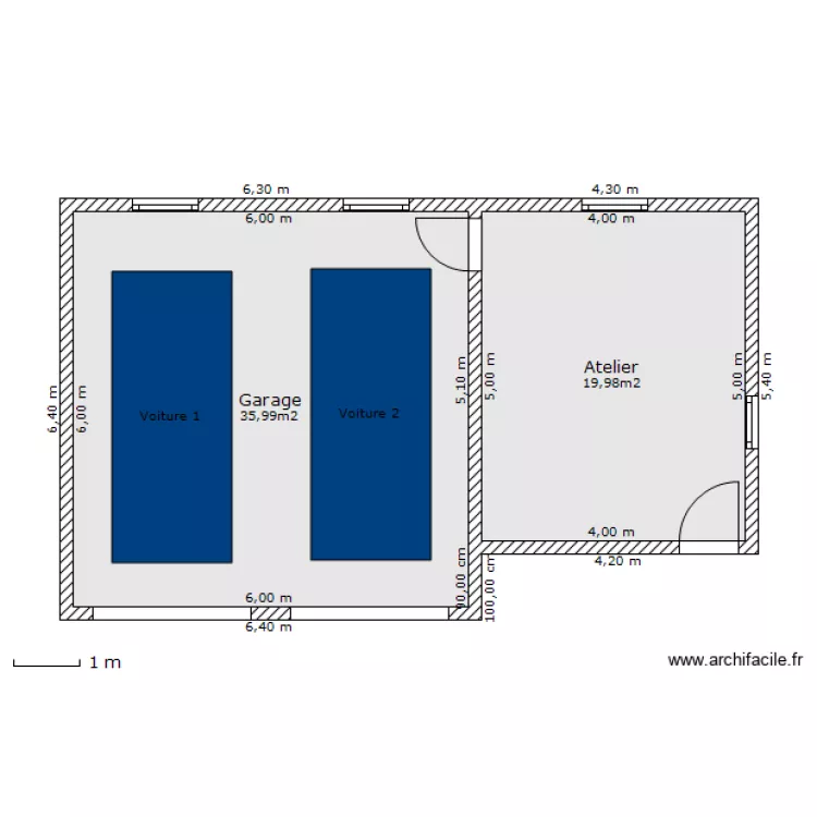 Garage_double. Plan de Garage_double. Plan de