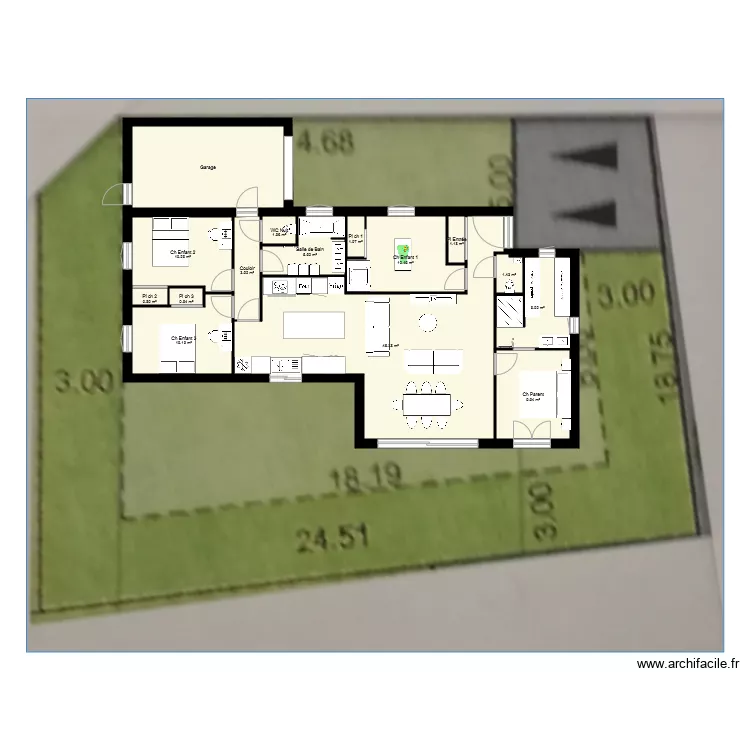 Lot 29 bis plein pied 2. Plan de Lot 29 bis plein pied 2. Plan de