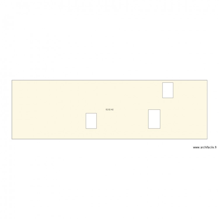Façade ouest. Plan de 0 pièce et 0 m2