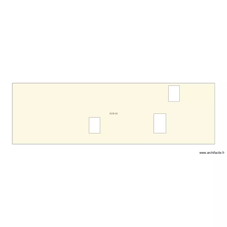 Fa&ccedil;ade ouest. Plan de 